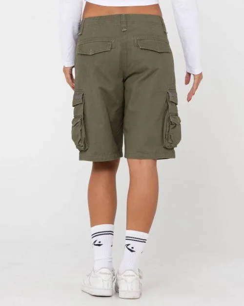 Rusty - TANK GIRL LOW RISE LOOSE FIT CARGO SHORT