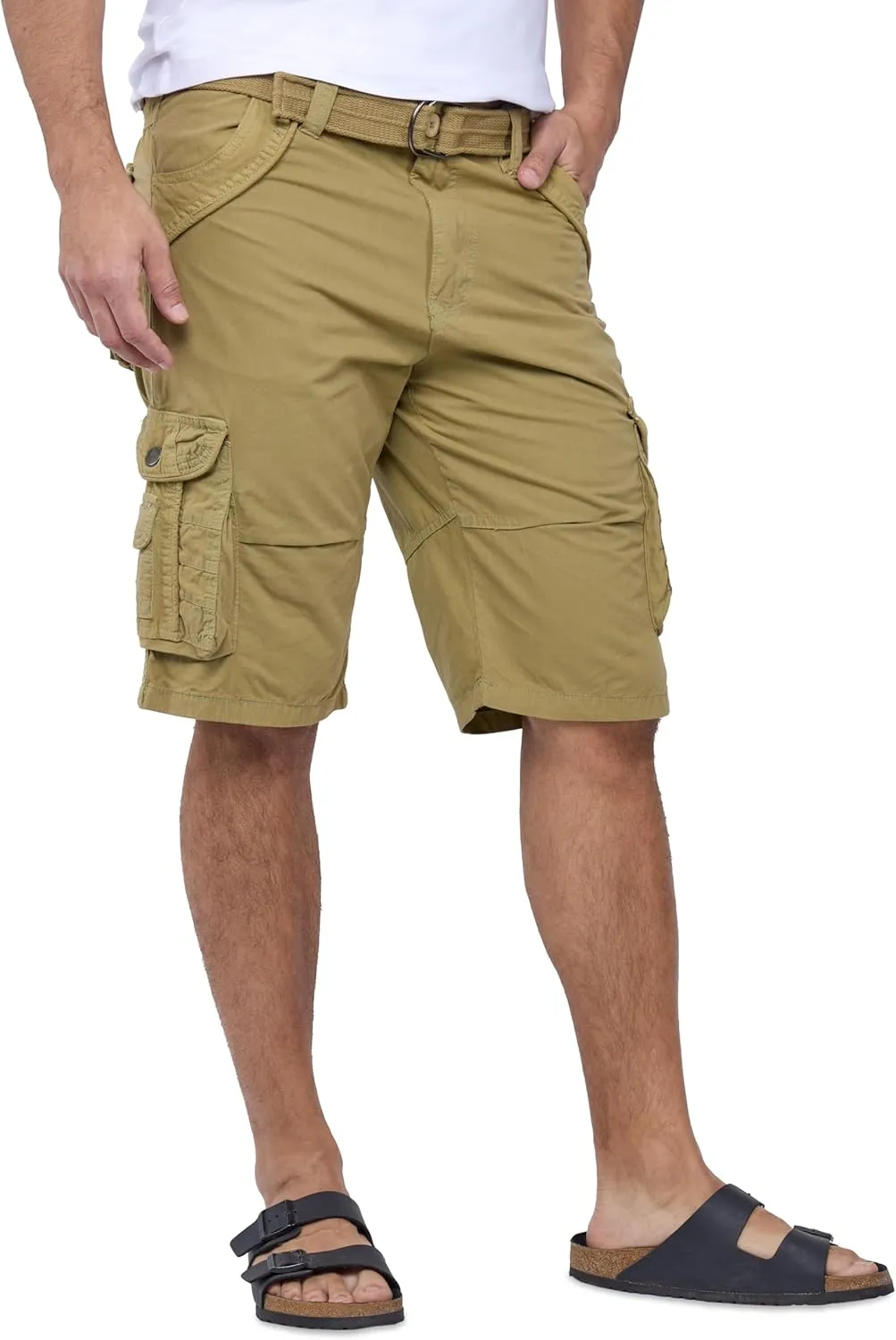 X RAY Mens Cargo Shorts Camo & Solid Colors 12.5" Inseam Knee Length Classic Fit Multi Pocket (Big and Tall Shorts for Men)