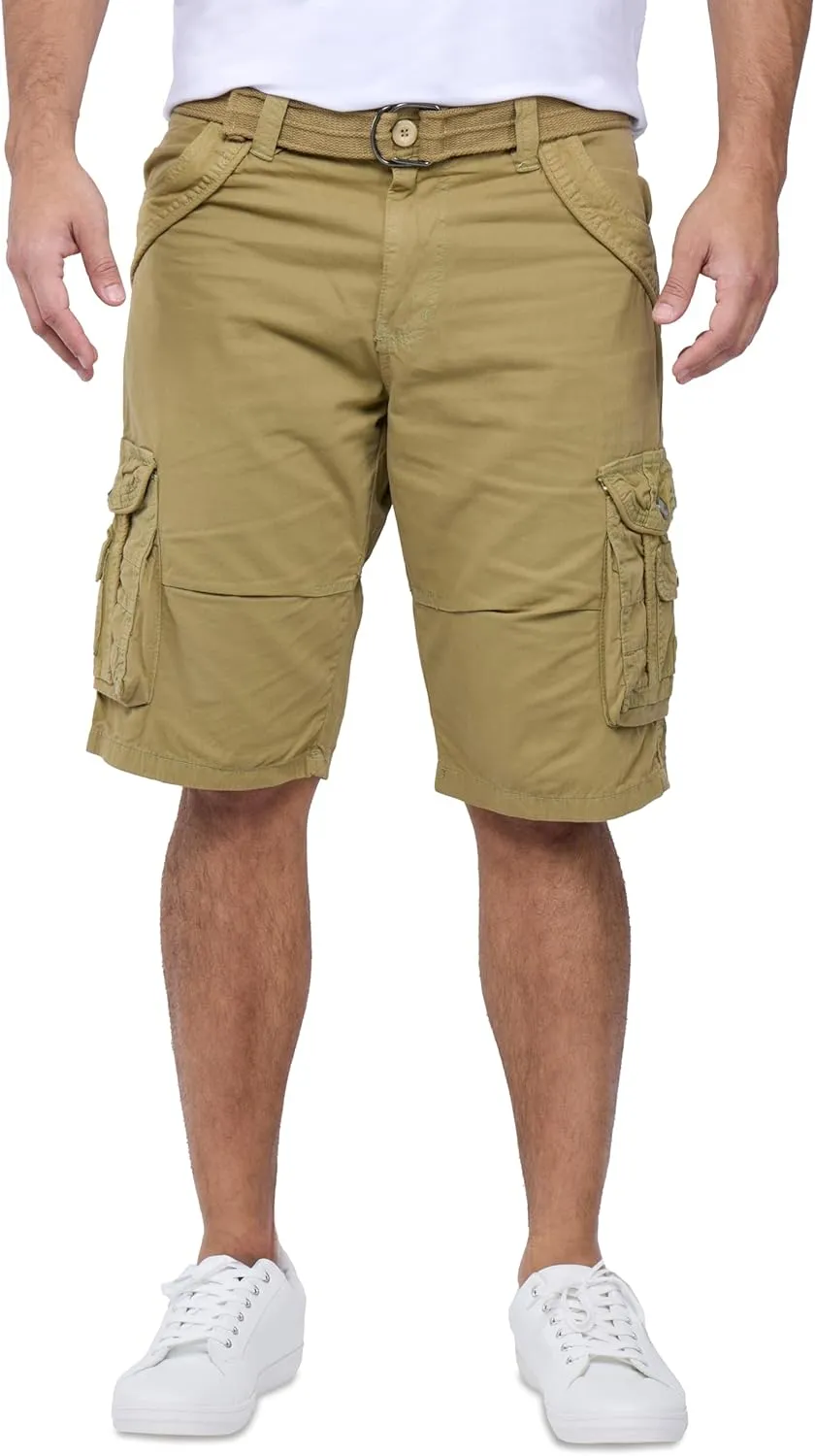 X RAY Mens Cargo Shorts Camo & Solid Colors 12.5" Inseam Knee Length Classic Fit Multi Pocket (Big and Tall Shorts for Men)