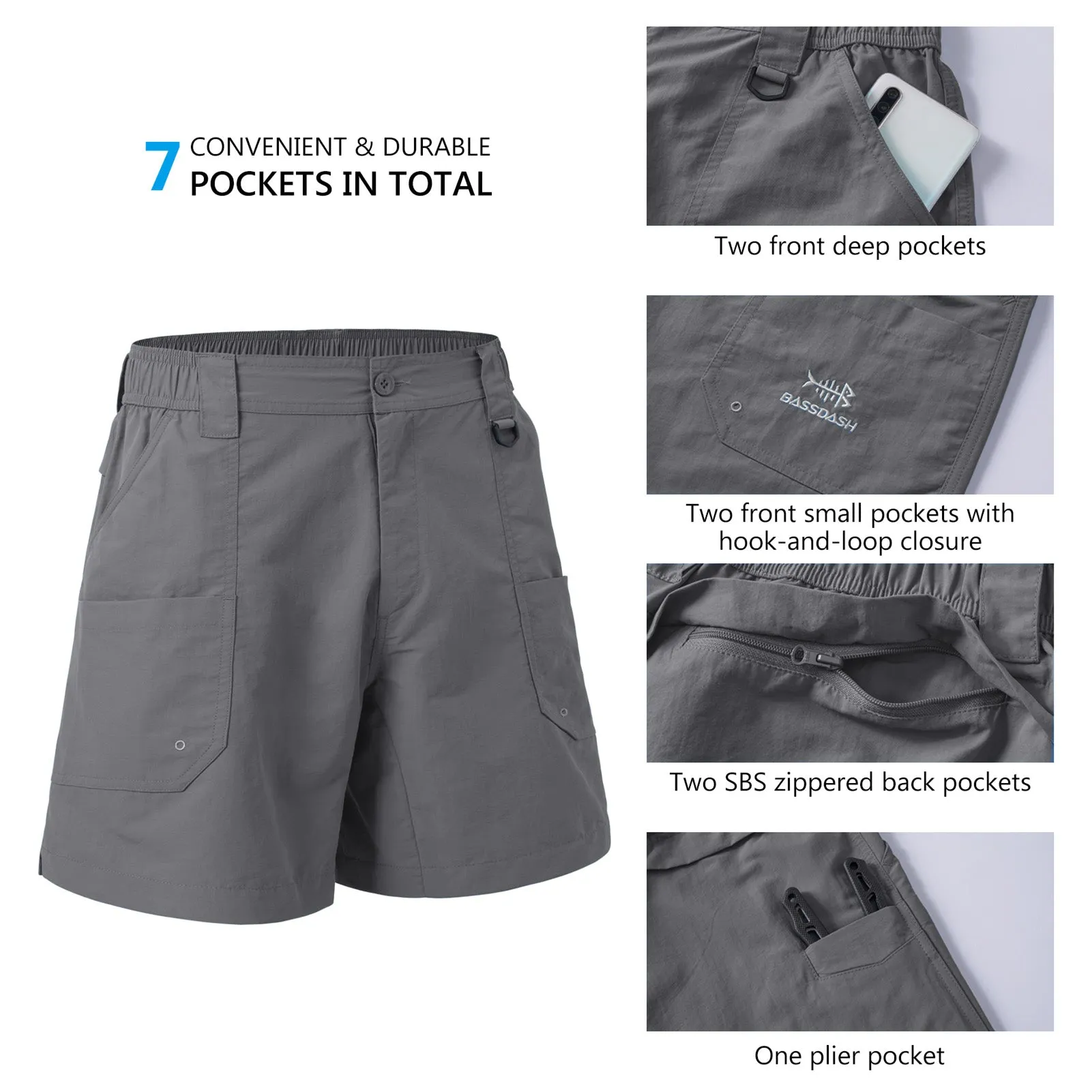 Youth 5in UPF 50  Quick Dry Fishing Shorts FP03Y