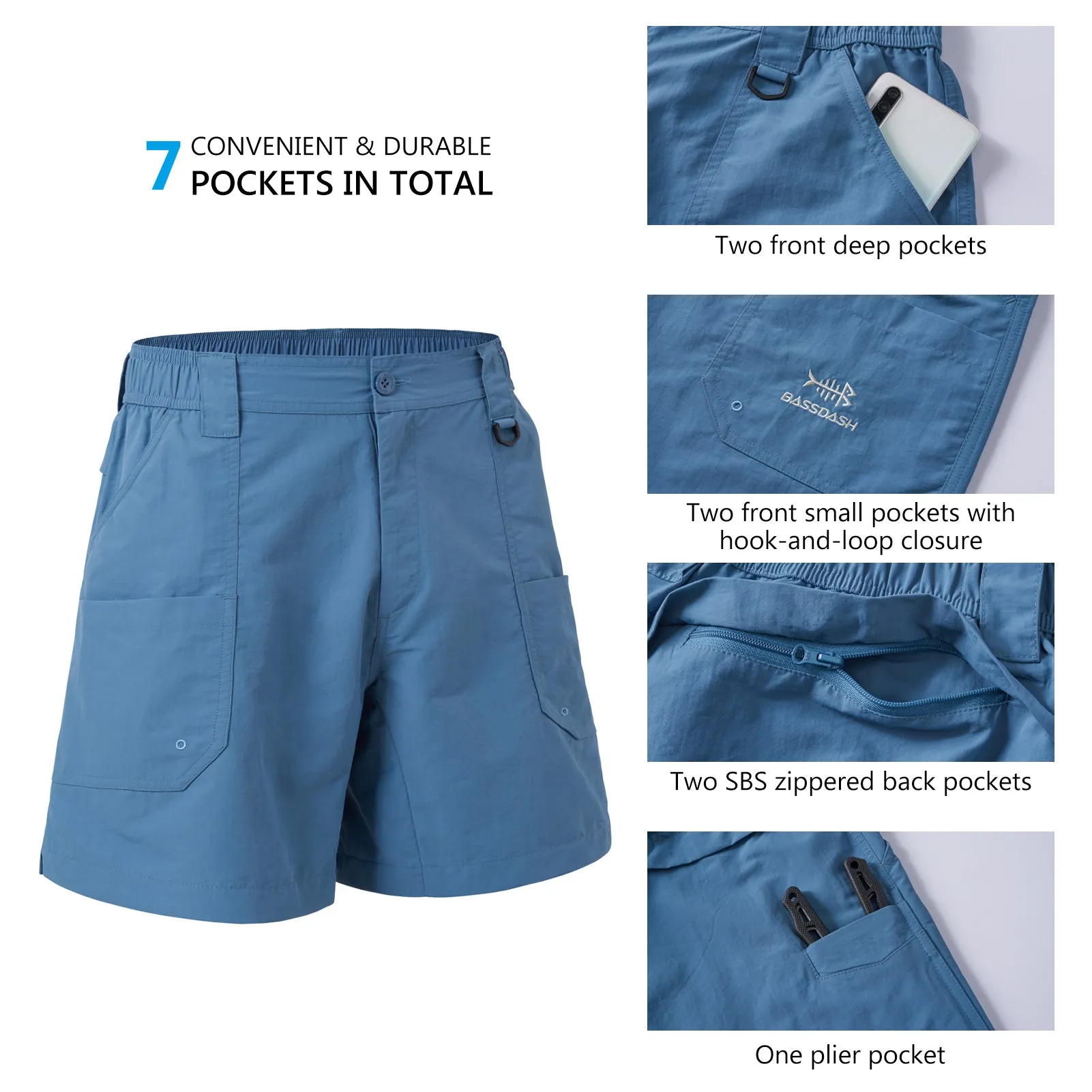 Youth 5in UPF 50  Quick Dry Fishing Shorts FP03Y