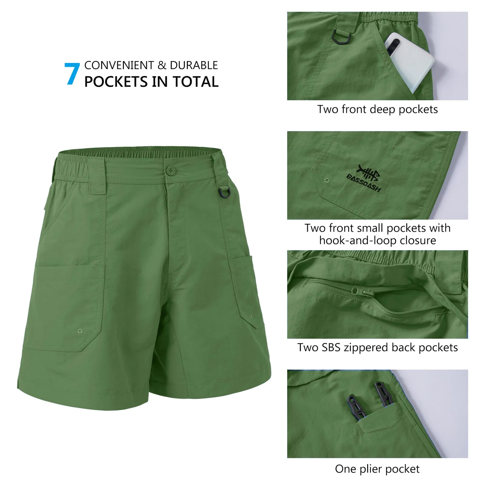Youth 5in UPF 50  Quick Dry Fishing Shorts FP03Y